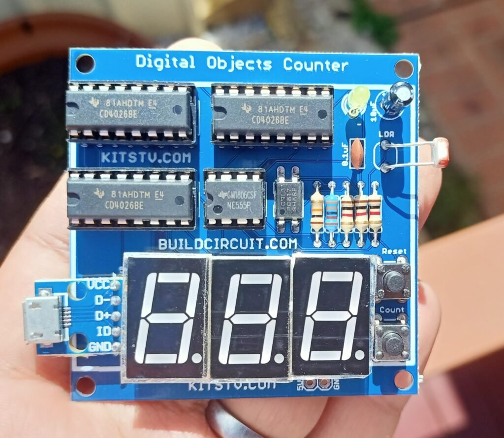 3 digits digital objects counter